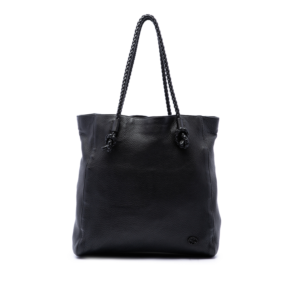 Pre-Loved Gucci Calfskin Braided Handle Tote